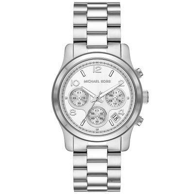 Michael Kors MK7325 Horloge Runway Chronograaf staal zilverkleurig 38 mm