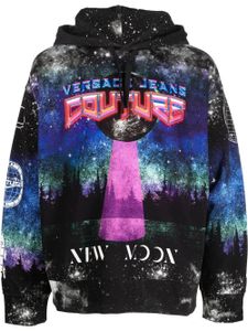 Versace Jeans Couture hoodie à imprimé graphique - Noir