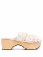 Magda Butrym mules en crochet - Blanc