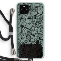 Vexx Black City : Pixel 5a 5G Transparant Hoesje met koord