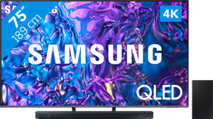 Samsung QLED 4K 75Q74D (2024) + Soundbar