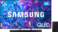 Samsung QLED 4K 75Q74D (2024) + Soundbar - thumbnail