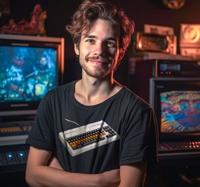 Retro computer toetsenbord T-shirt