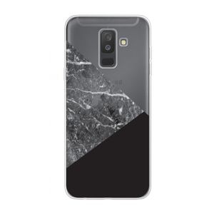 Combinatie marmer: Samsung Galaxy A6 Plus (2018) Transparant Hoesje