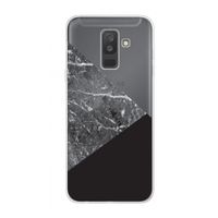 Combinatie marmer: Samsung Galaxy A6 Plus (2018) Transparant Hoesje
