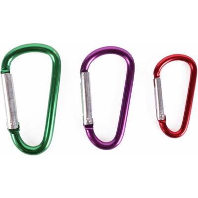 Benson Karabijnhaken - 3x stuks - musketon sleutelhanger - gekleurd