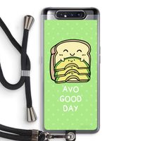 Avo Good Day: Samsung Galaxy A80 Transparant Hoesje met koord