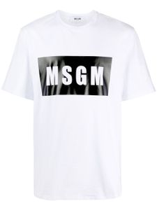 MSGM t-shirt à logo imprimé - Blanc