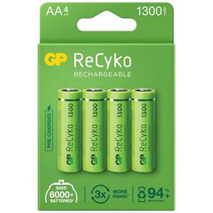 GP ReCyko 1300 Oplaadbare AA Batterijen 1300mAh - 4 stuks.
