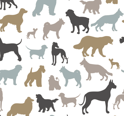 Dieren behang Honden rassen