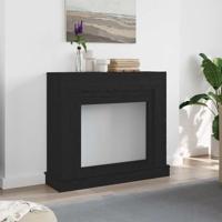 Haardombouw 100x30x87,5 cm spaanplaat zwart eikenkleurig