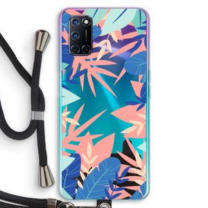 Tropisch: Oppo A52 Transparant Hoesje met koord