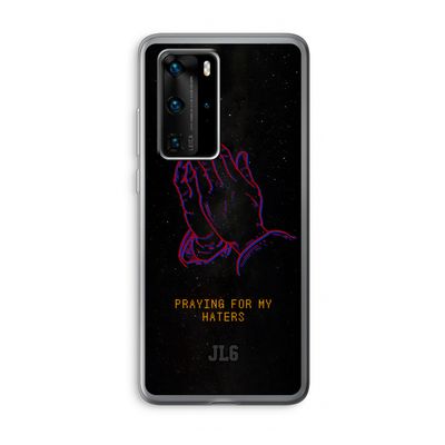 Praying For My Haters: Huawei P40 Pro Transparant Hoesje