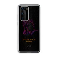 Praying For My Haters: Huawei P40 Pro Transparant Hoesje