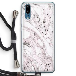 Mengelmoes: Huawei P20 Transparant Hoesje met koord