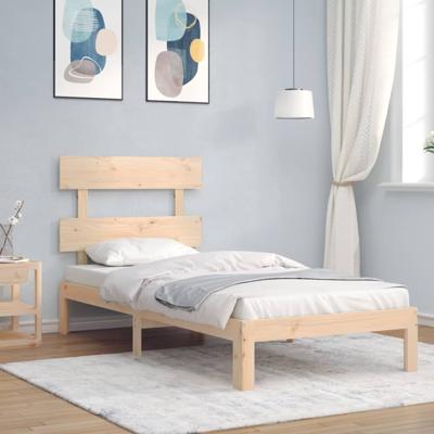 Bedframe zonder matras massief grenenhout 90x200 cm