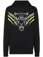 Plein Sport hoodie à motif tigre - Noir - thumbnail