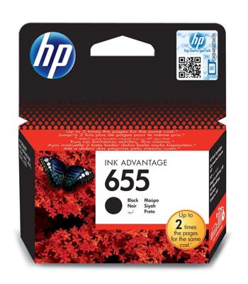 HP 655 Origineel Foto zwart 1 stuk(s)