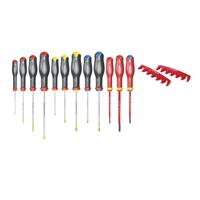 Facom set van 12 schroevendraaiers met houder - at.j12r1pb