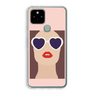 Red lips: Google Pixel 5 Transparant Hoesje