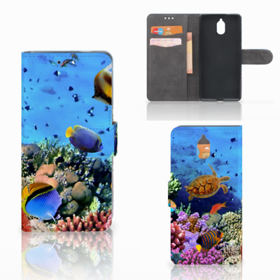 Nokia 3.1 (2018) | Telefoonhoesje | Met pasjeshouder | Vissen