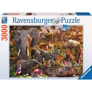 Afrikaanse dierenwereld puzzel, 3000 stukjes