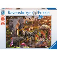 Afrikaanse dierenwereld puzzel, 3000 stukjes