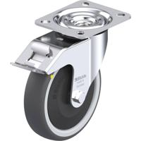 Blickle L-PATH 125KF-FI-ELS Zwenkwiel met rem Wieldiameter: 125 mm Draagvermogen (max.): 160 kg 1 stuk(s)