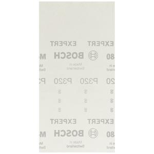 Bosch Accessories EXPERT M480 2608900774 Schuurnet voor vlakschuurmachine Ongeperforeerd Korrelgrootte (num) 320 (l x b) 230 mm x 115 mm 50 stuk(s)