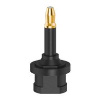 Hama ODT-adapter Toslink-koppeling - Optische 3,5-mm-stekker Verguld