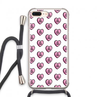 GIRL POWER: iPhone 7 PLUS Transparant Hoesje met koord