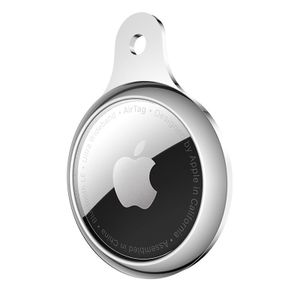 Apple AirTag Silicone Sleutelhanger - Zilver