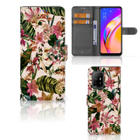 OPPO Reno5 Z | A94 5G Hoesje Flowers - thumbnail