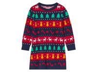 lupilu Gebreid kerstjurkje (110/116, Donkerblauw gestreept/rood gestreept) lupilu Gebreid kerstjurkje (110/116, Donkerblauw gestreept/rood gestreept)