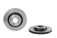 Remschijf COATED DISC LINE BREMBO, Remschijftype: Binnen geventileerd, u.a. für Land Rover