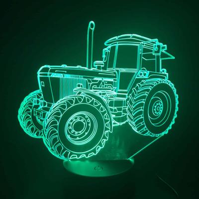 3D LED LAMP - TRACTOR 2 - Ontwerp-zelf.nl