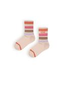 NoNo Meisjes sokken gestreept - Rory - Pearled ivoor wit - thumbnail