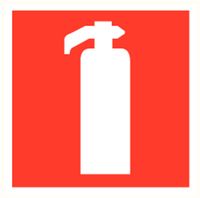 Pictogram vinyl brandbestr. afb.brandblusser 200x200mm Pictogram vinyl brandbestr. afb.brandblusser 200x200mm