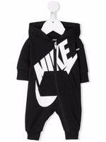 Nike Kids grenouillère zippée à logo imprimé - Noir