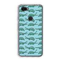 Kroko: Google Pixel 3a Transparant Hoesje Kroko: Google Pixel 3a Transparant Hoesje