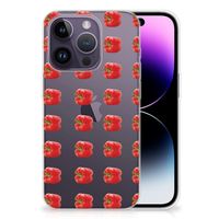 Apple iPhone 14 Pro Siliconen Case Paprika Red