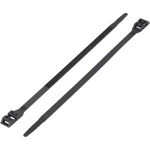 TRU COMPONENTS 1592838 TC-DK-760BK203 Kabelbinder 760 mm 9 mm Zwart Met dubbele kop 1 stuk(s)