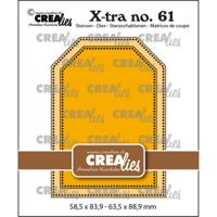 Crealies • xtra atc label met stippenlijn