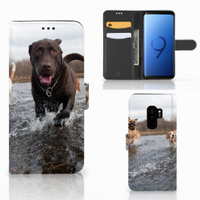 Samsung Galaxy S9 Plus Telefoonhoesje met Pasjes Honden Labrador