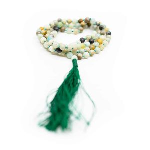 Edelstenen Mala Amazoniet – 108 kralen