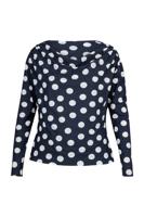 Fleur polkadot top - darkblue/kit - 13493