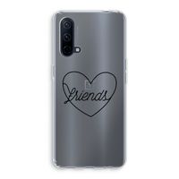 Friends heart black: OnePlus Nord CE 5G Transparant Hoesje