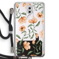 Peachy flowers: Honor 6X Transparant Hoesje met koord