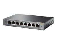 TP-LINK TL-SG108PE Unmanaged Gigabit Ethernet (10/100/1000) Power over Ethernet (PoE) Zwart - thumbnail