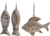 Vis houten decoratie 3 ass - Nampook